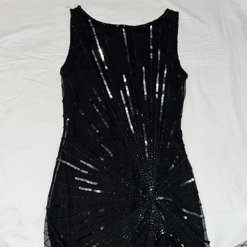 Pisarro Nights beaded/sequined cocktail dress, size 2